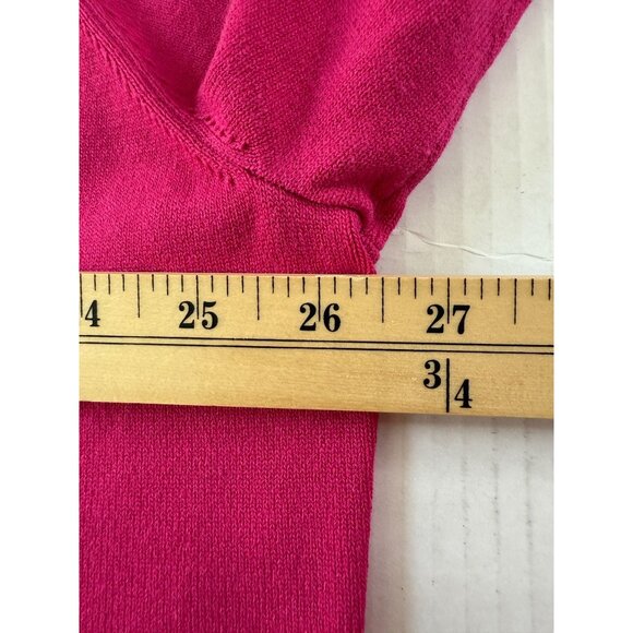 Jones New York Collection Open Front Cardigan 3X Fushia Barbiecore Office Dinner - Picture 7 of 9
